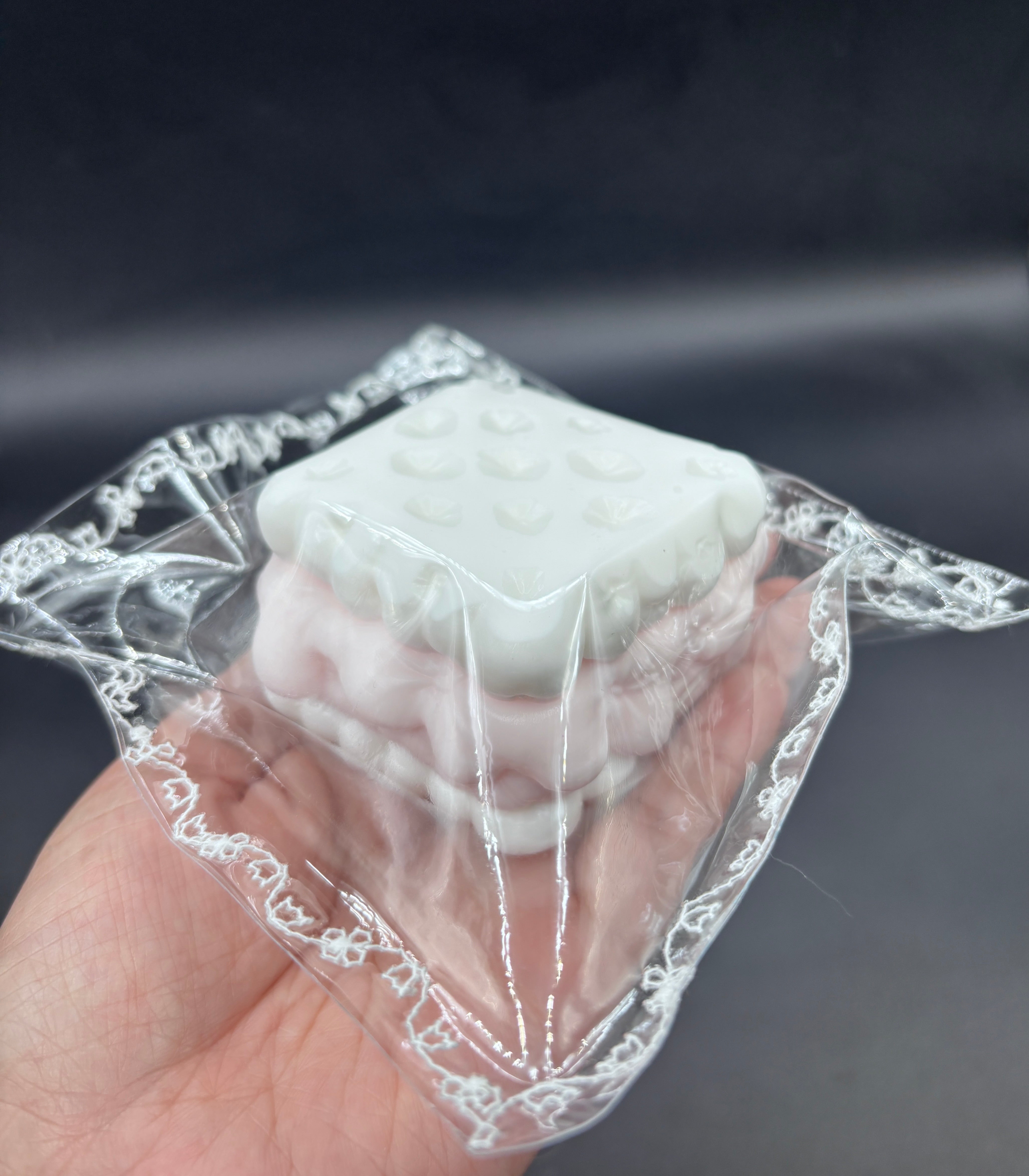 Frozen butter strawberry ice cream sandwich  taba squishy