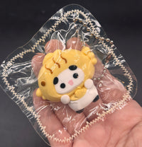 Cute mini bubu x food+sanrio keychain taba (choose)