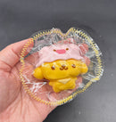 Mini keychain cute pudding dog soft taba squishy