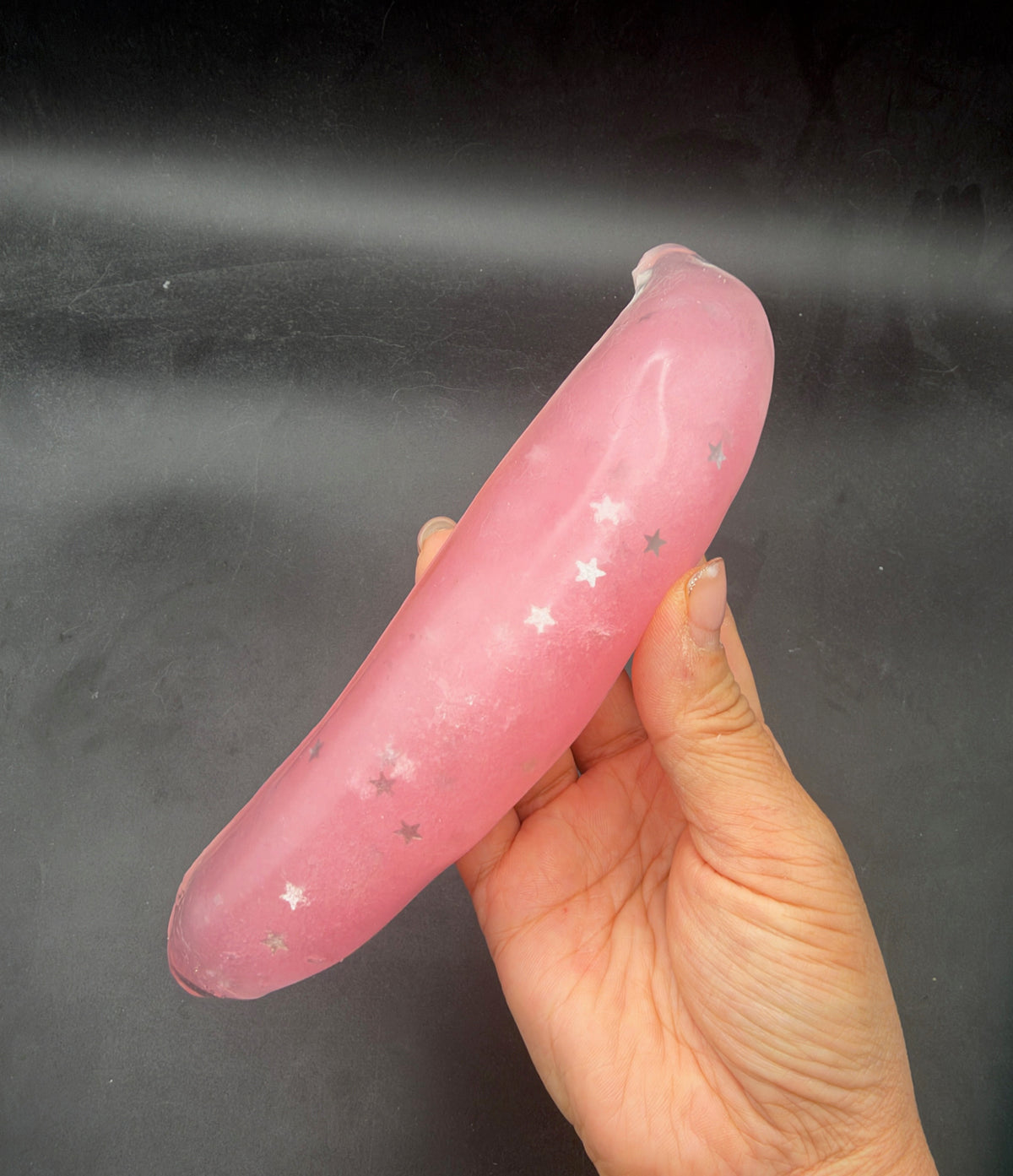 Large slush star banana stressball (moldable & soft)