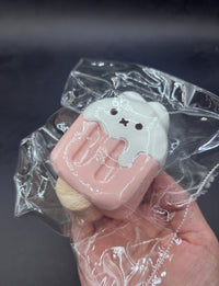 Frozen butter Bunny strawberry popsicle taba squishy