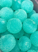 ICE CRACKLE texured crunchy slime blue razz berry ball