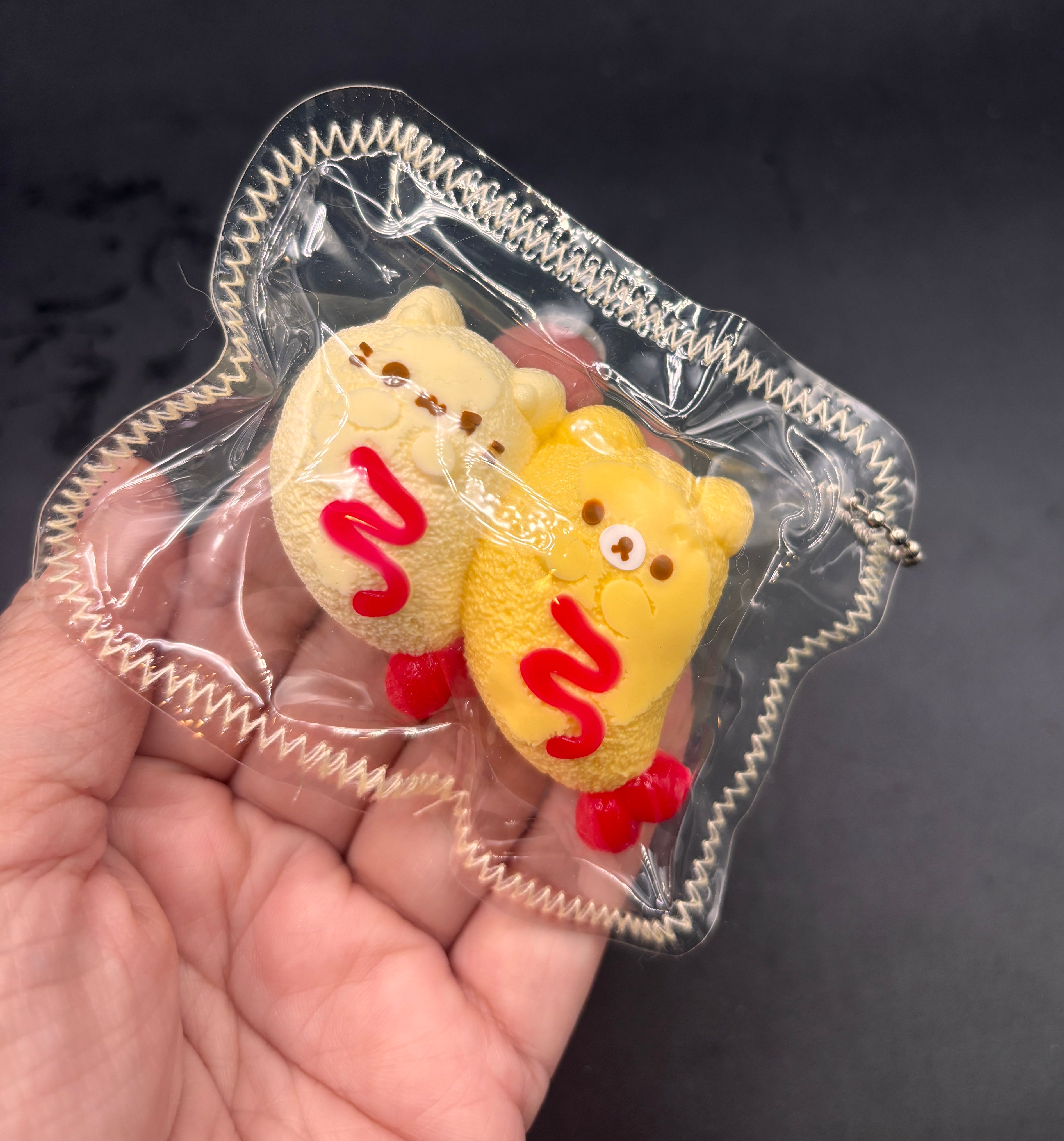 Rilakkuma and Korilakkuma shrimp twins- mini keychain taba