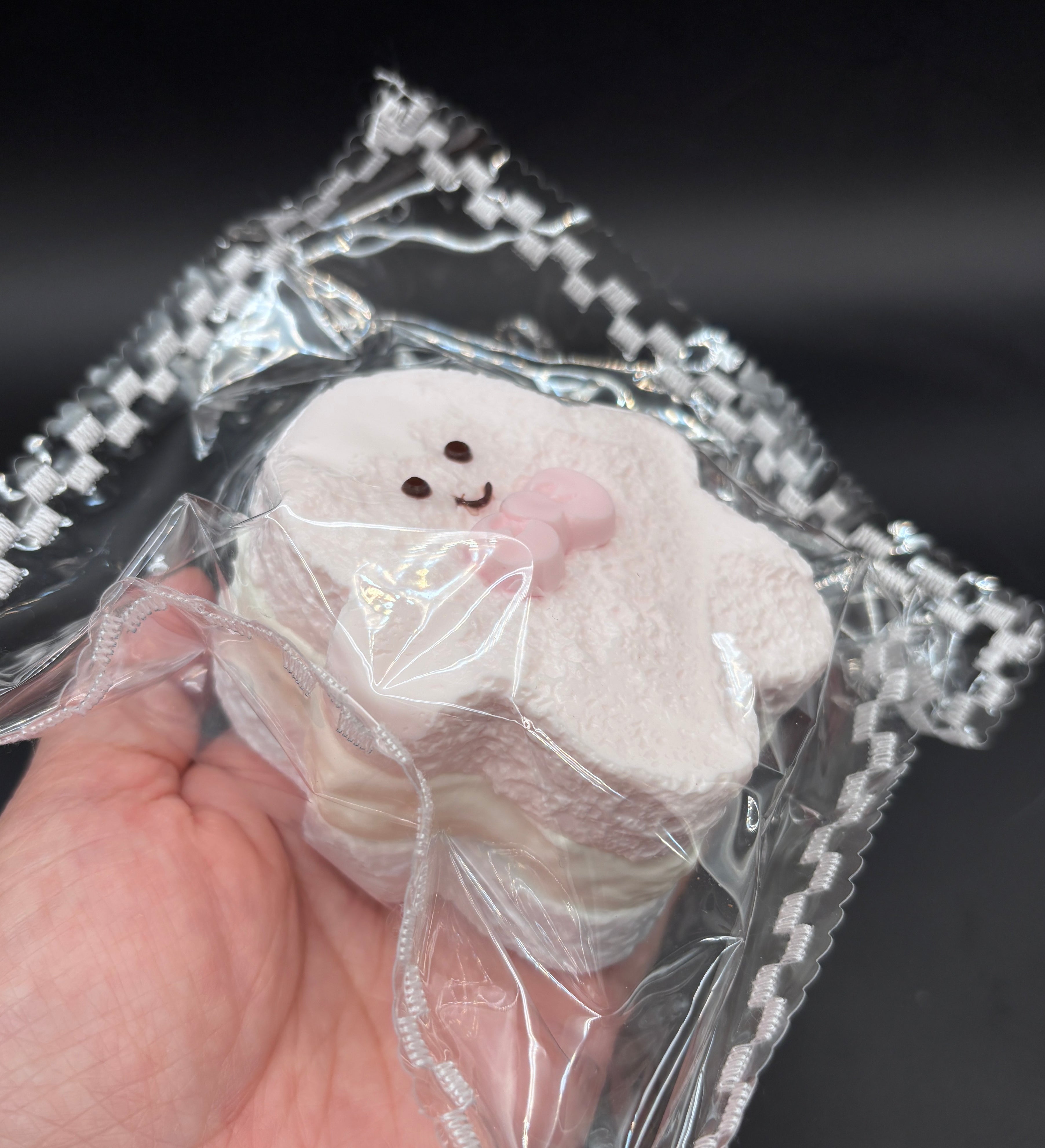 Frozen butter Pastel white gingerbread man soft 3 layered christmas