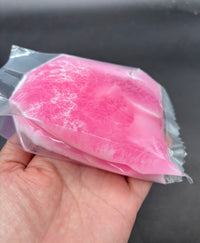 raspberry jam(crunchy slime bag with wax pieces and clay)
