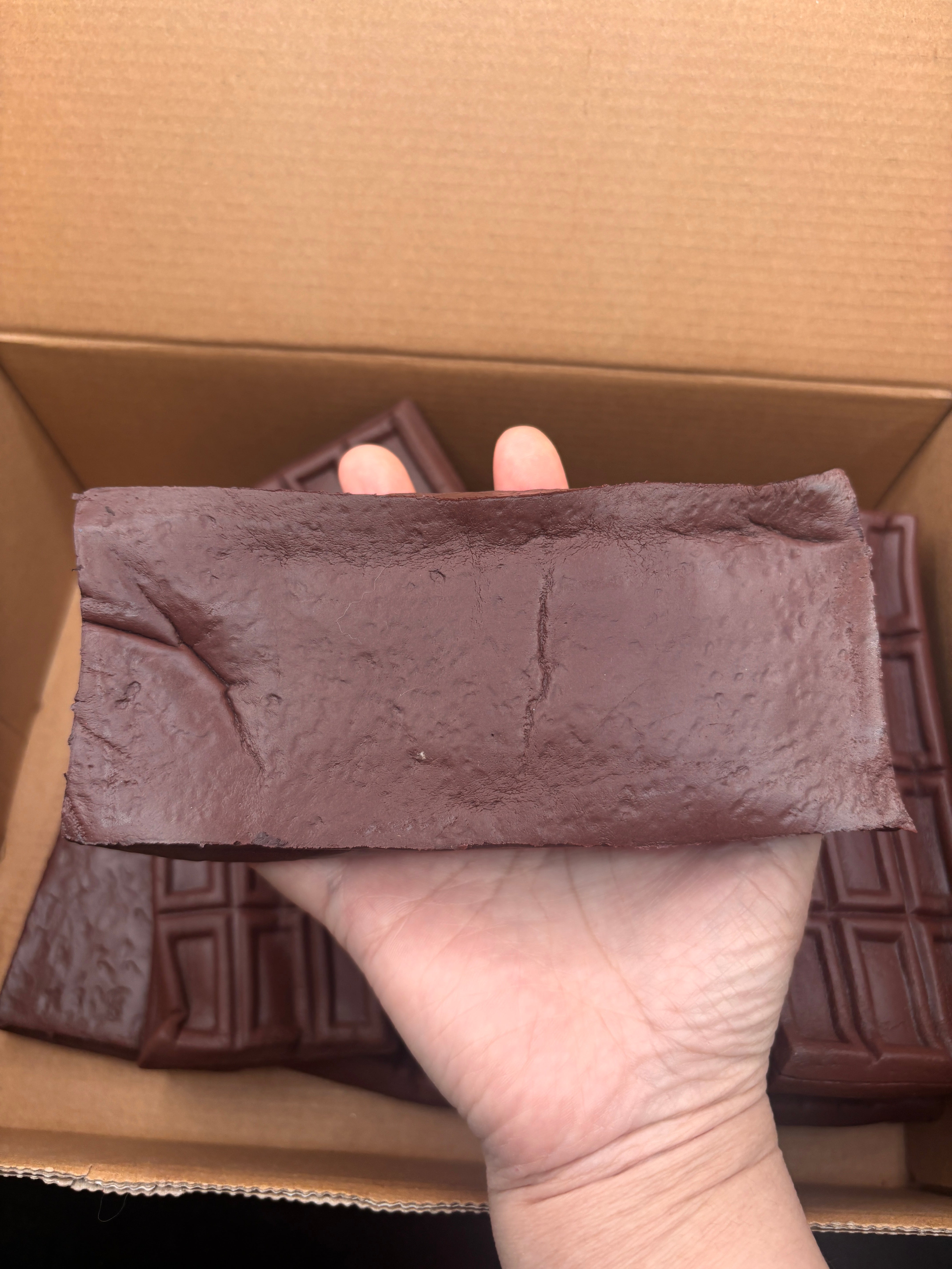 Defective foam slow rise chocolate