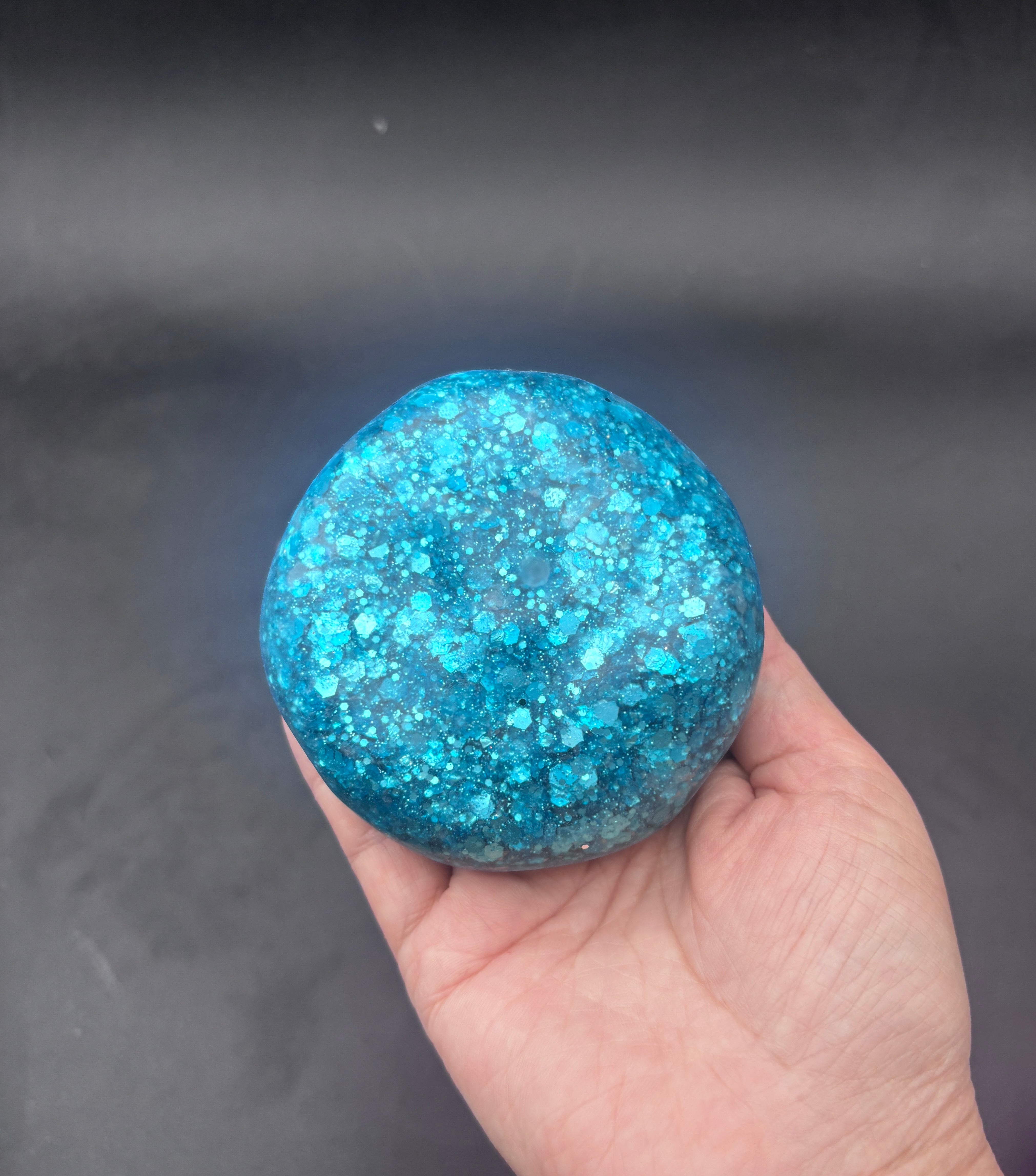 Disco glitter ball- slightly slushy stressball