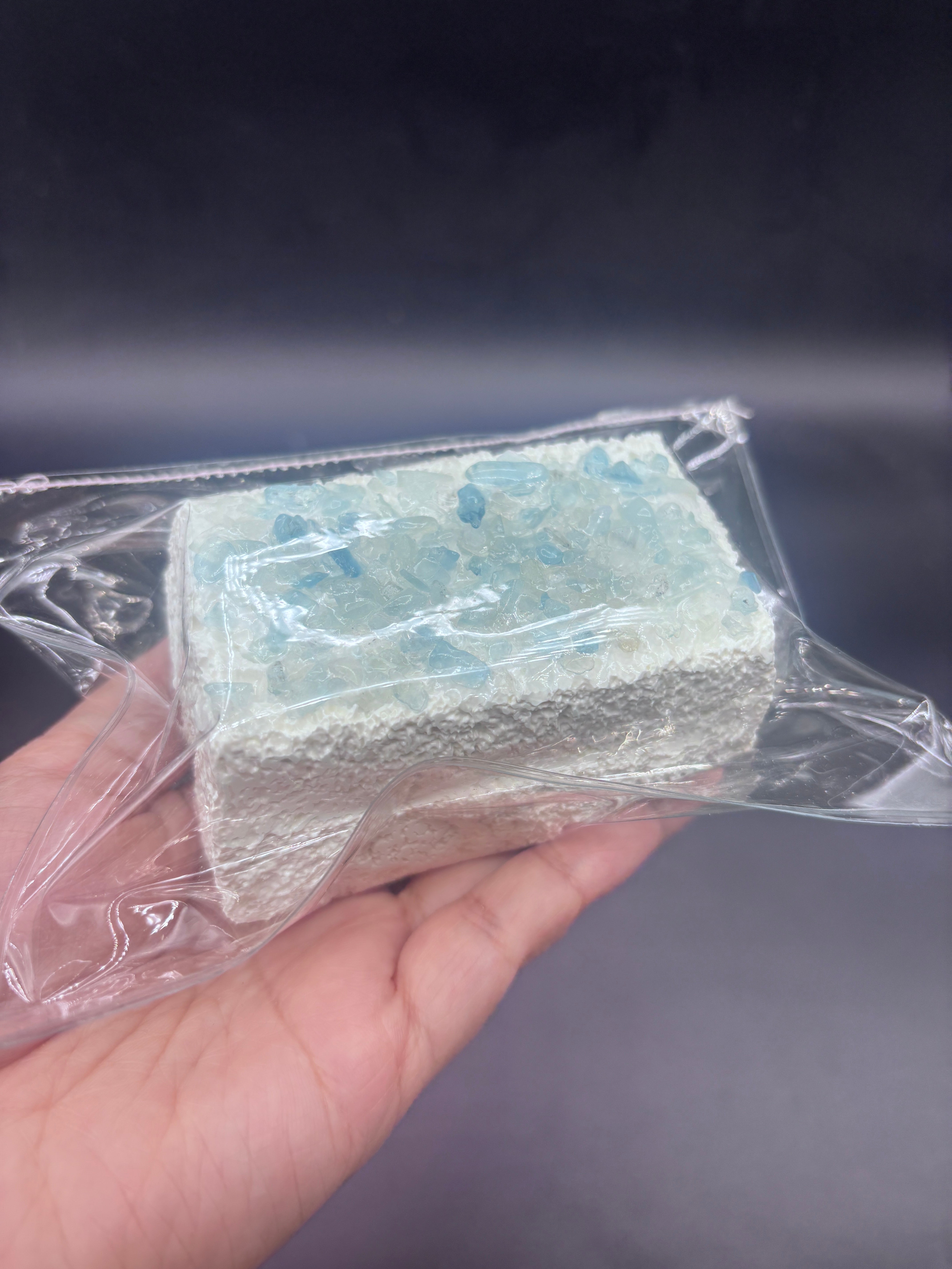 (3 colors) gemstone crunchy taba squishy cake soft