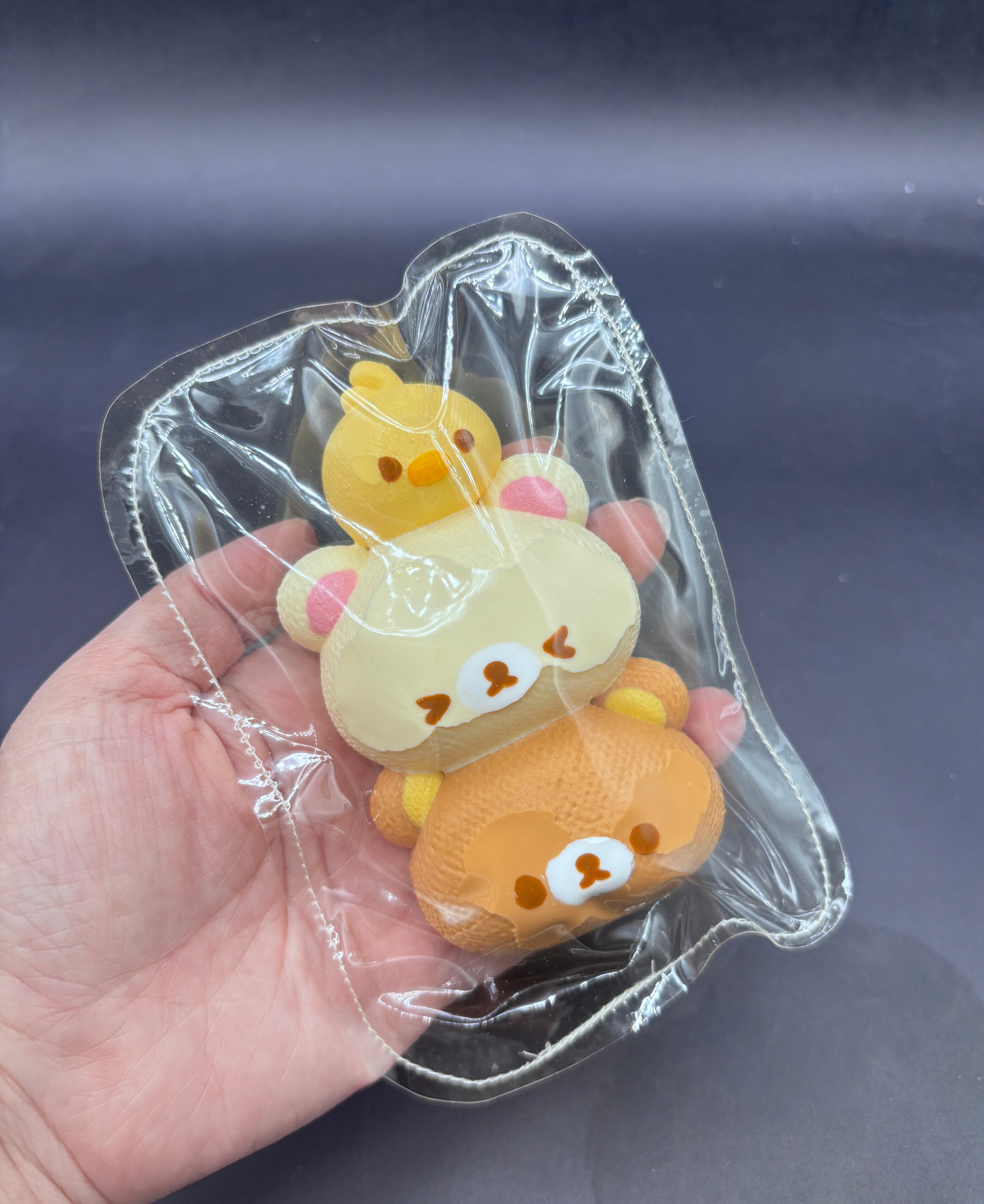 Cute stack of Rilakkuma taba soft squishy