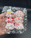 Pack of 6 mini sweet piano emojicons cute taba squishy