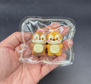 Mini keychain squirrel twins taba squishyt