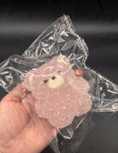 Crunchy sugar coated clear gummy bear taba squishy