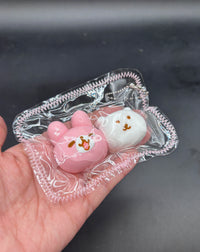 Pack of 2 kanahei and Jokebear keychain soft taba squishy