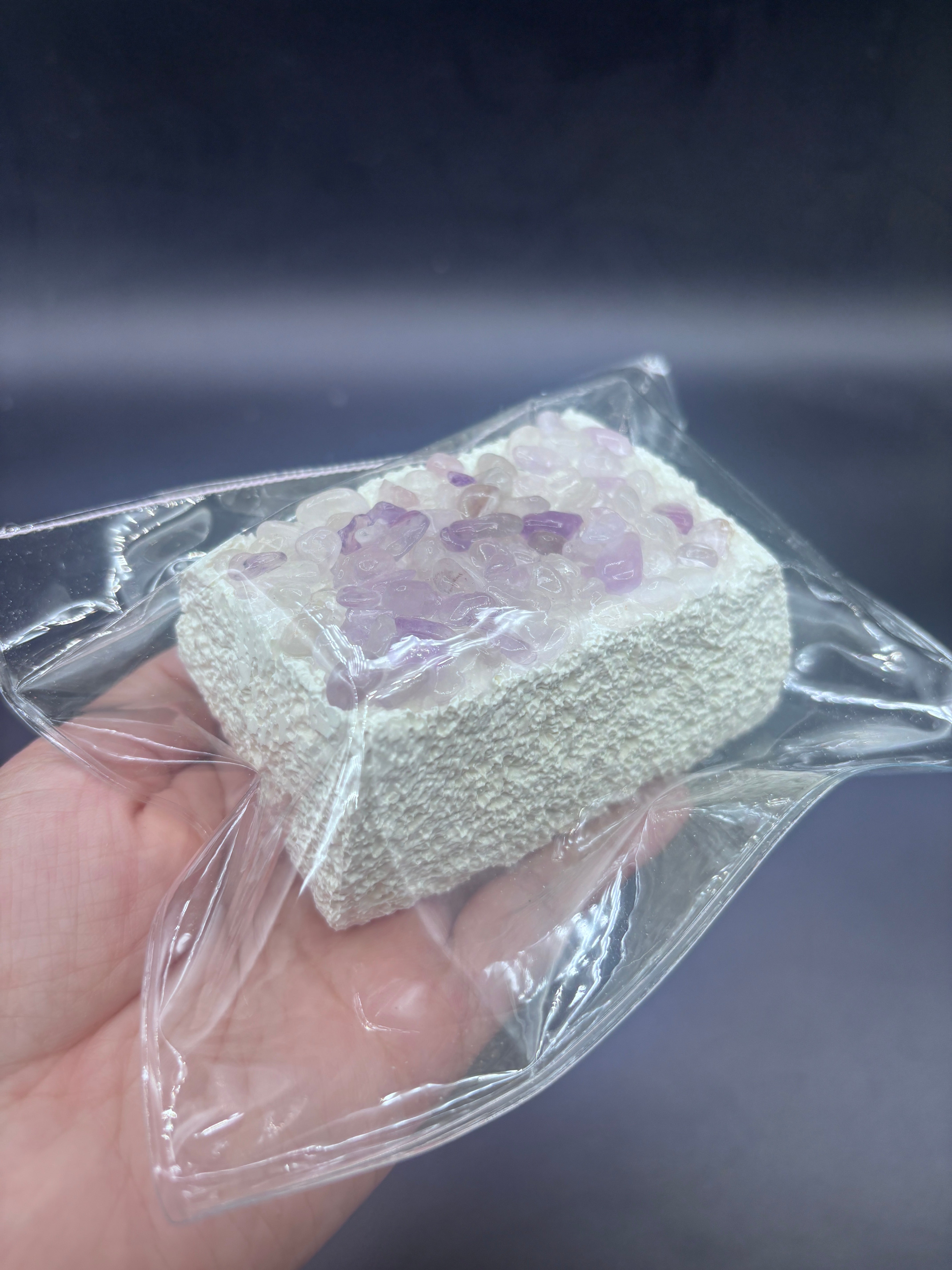 (3 colors) gemstone crunchy taba squishy cake soft