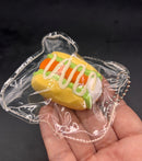 Cute mini keychain puppy hotdog