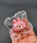 Pink Bunny mini taba  squishy keychain