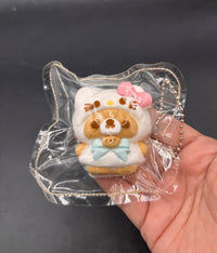 Small rilaxkitty soft taba cute (flocked or unflocked) taba squishy