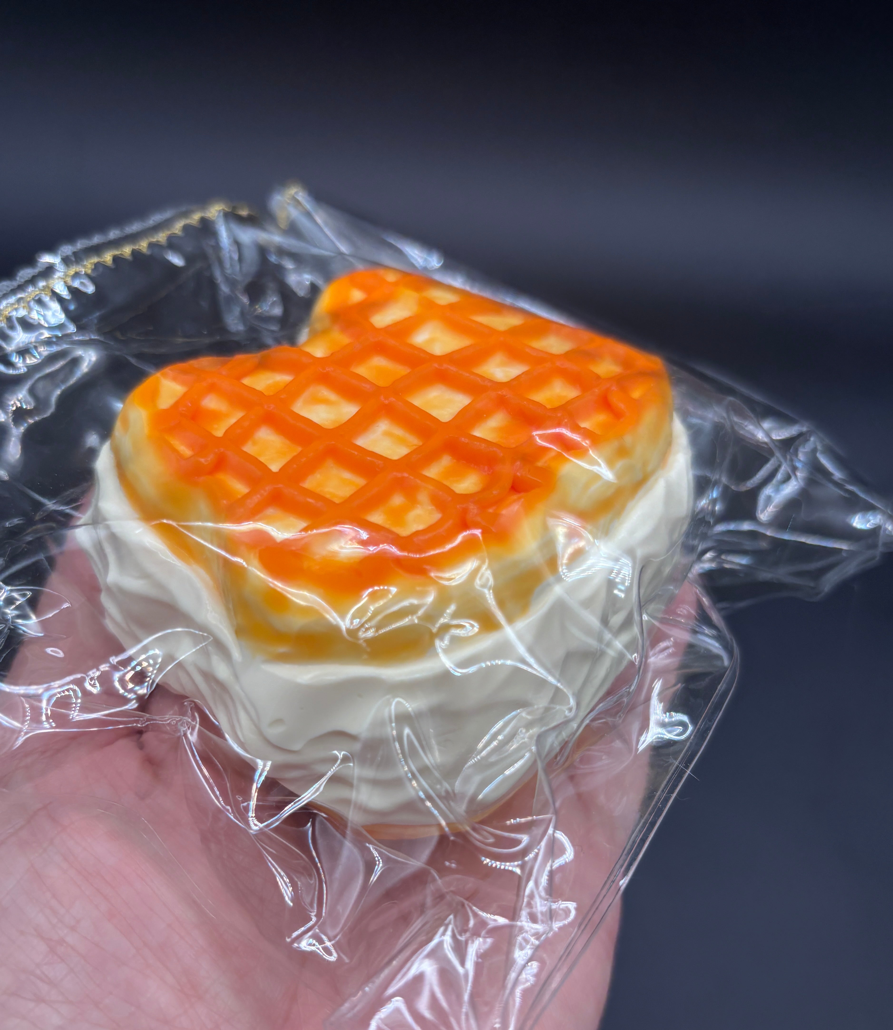 Cute kitty icecream waffle soft  taba squishy