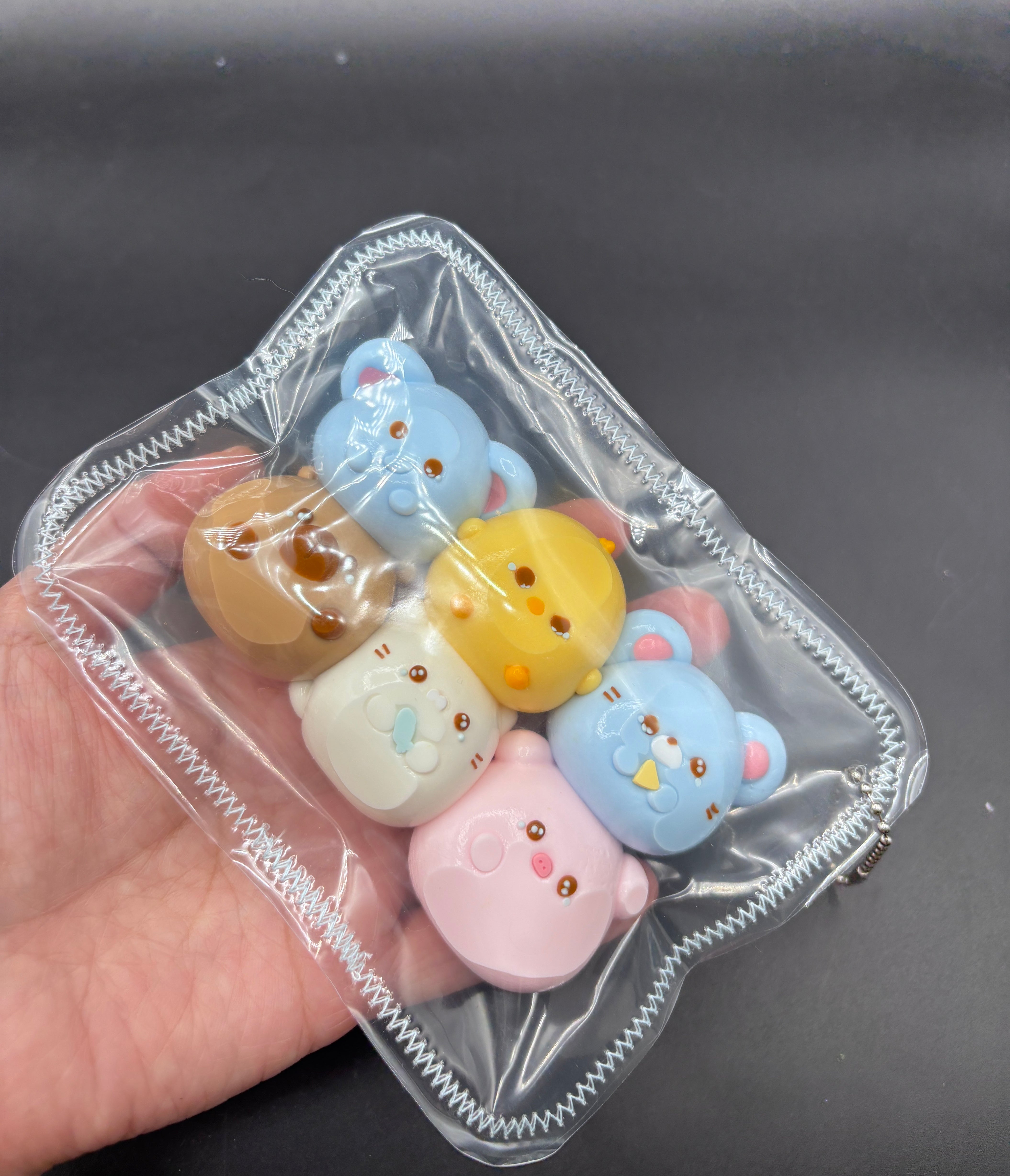 Pack of 6  adorable animals  taba squishy
