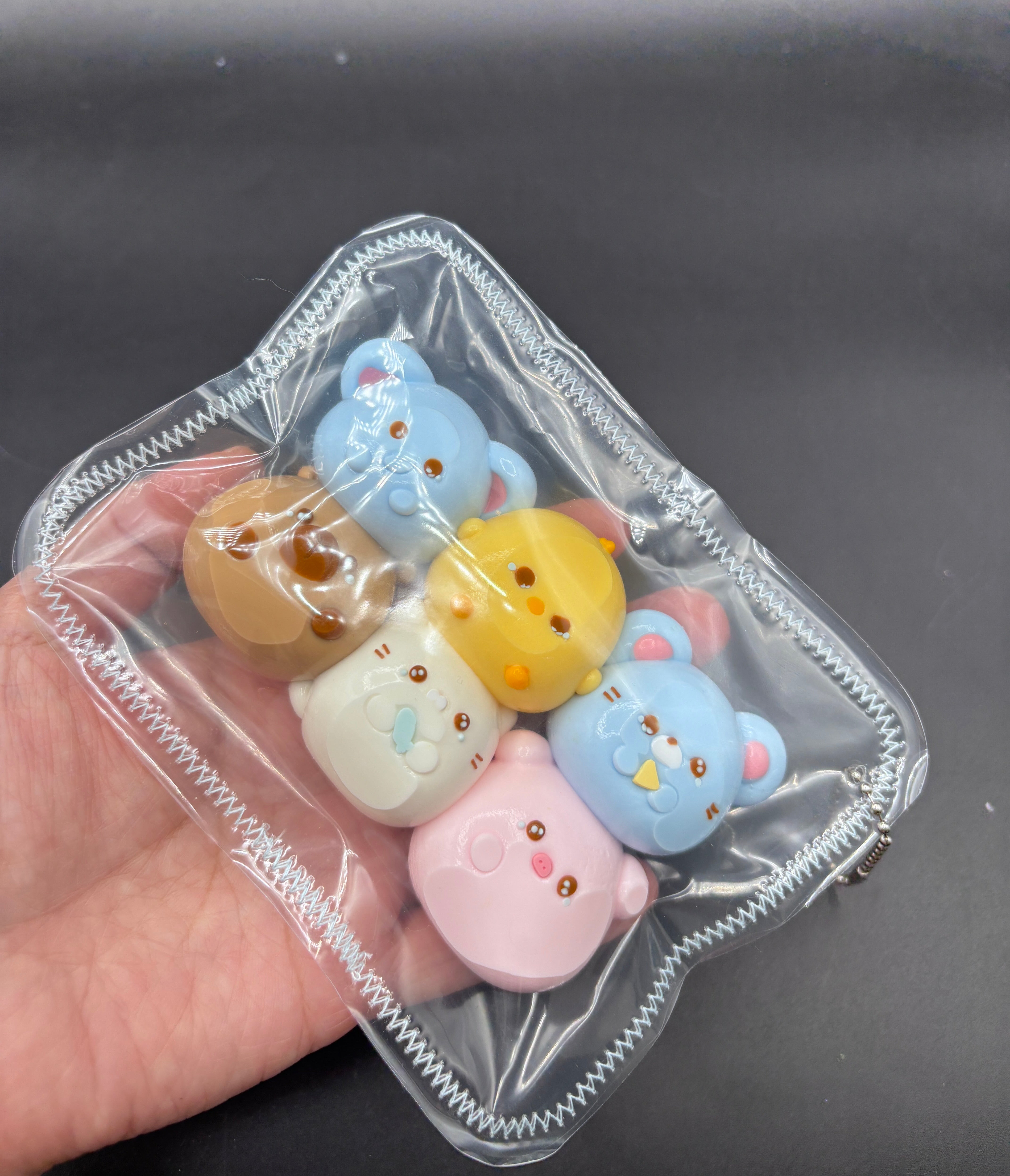 Pack of 6  adorable animals  taba squishy
