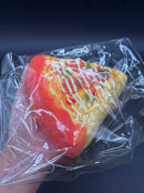 Extra large soft and thick cheese sausage pizza realistic  soft taba squishy