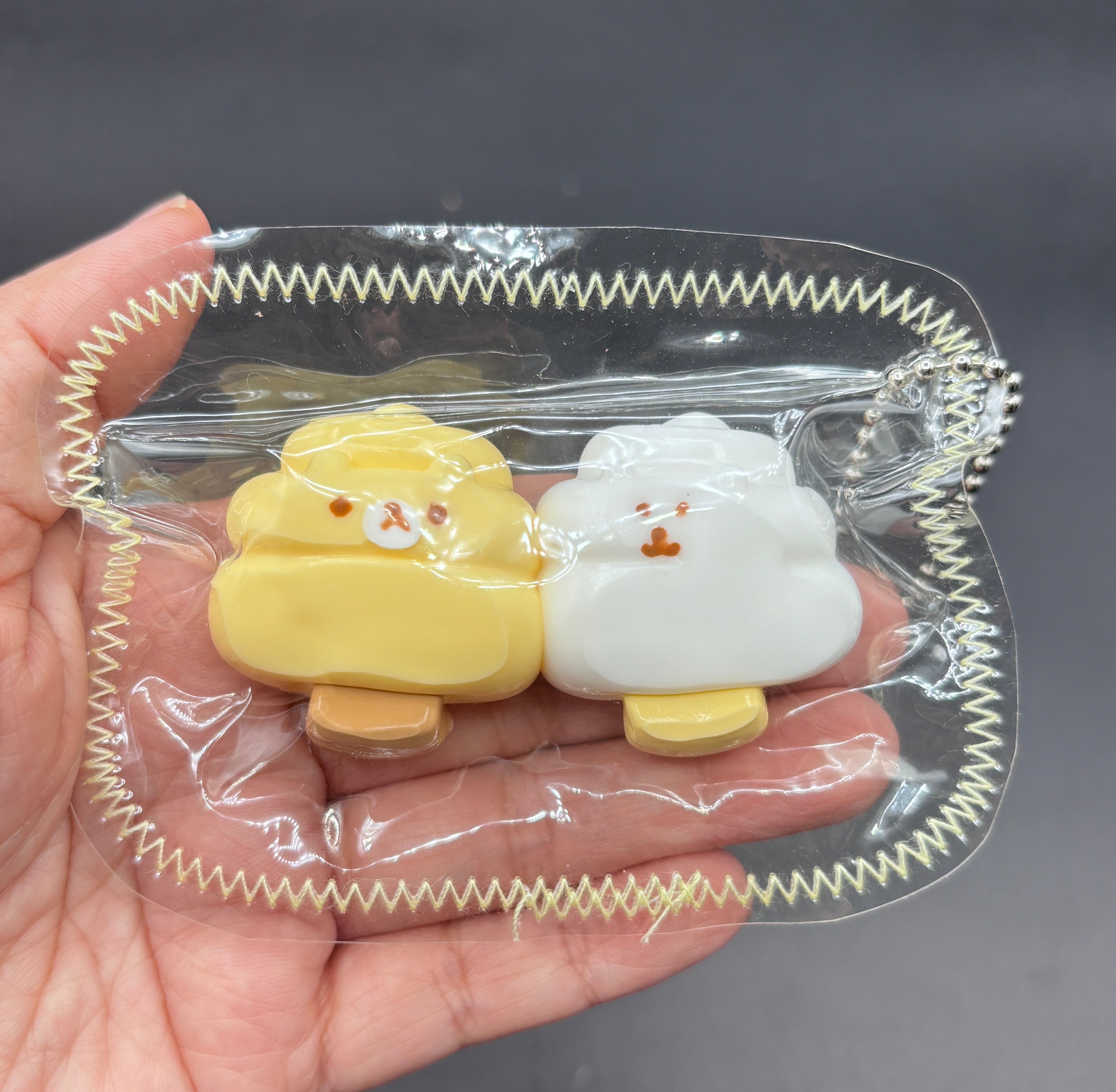Mini taba keychain cute pack of 2 poop popsicles  taba squishy