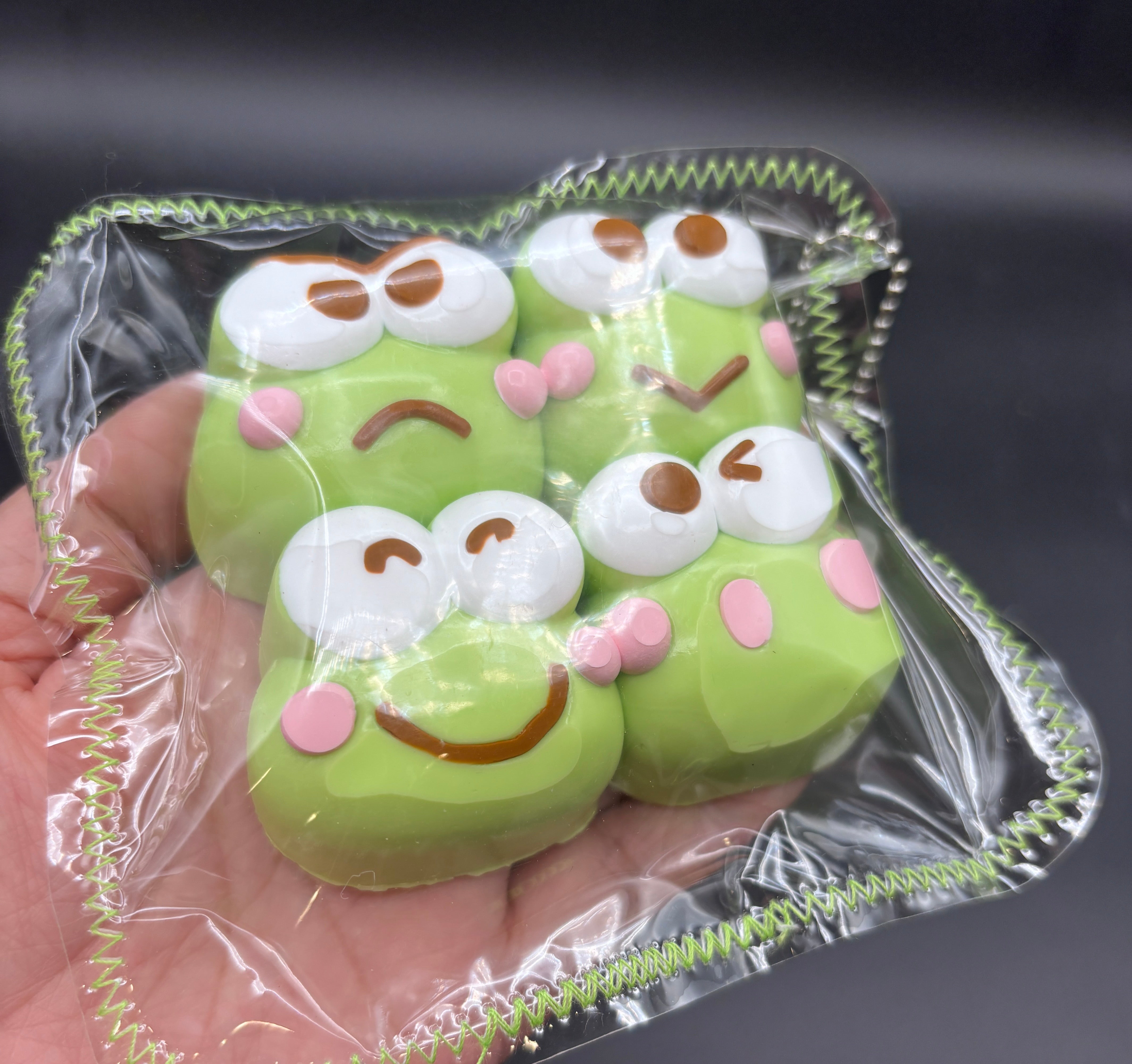 Pack of 4 cute frog soft  Taba Squishy Toy