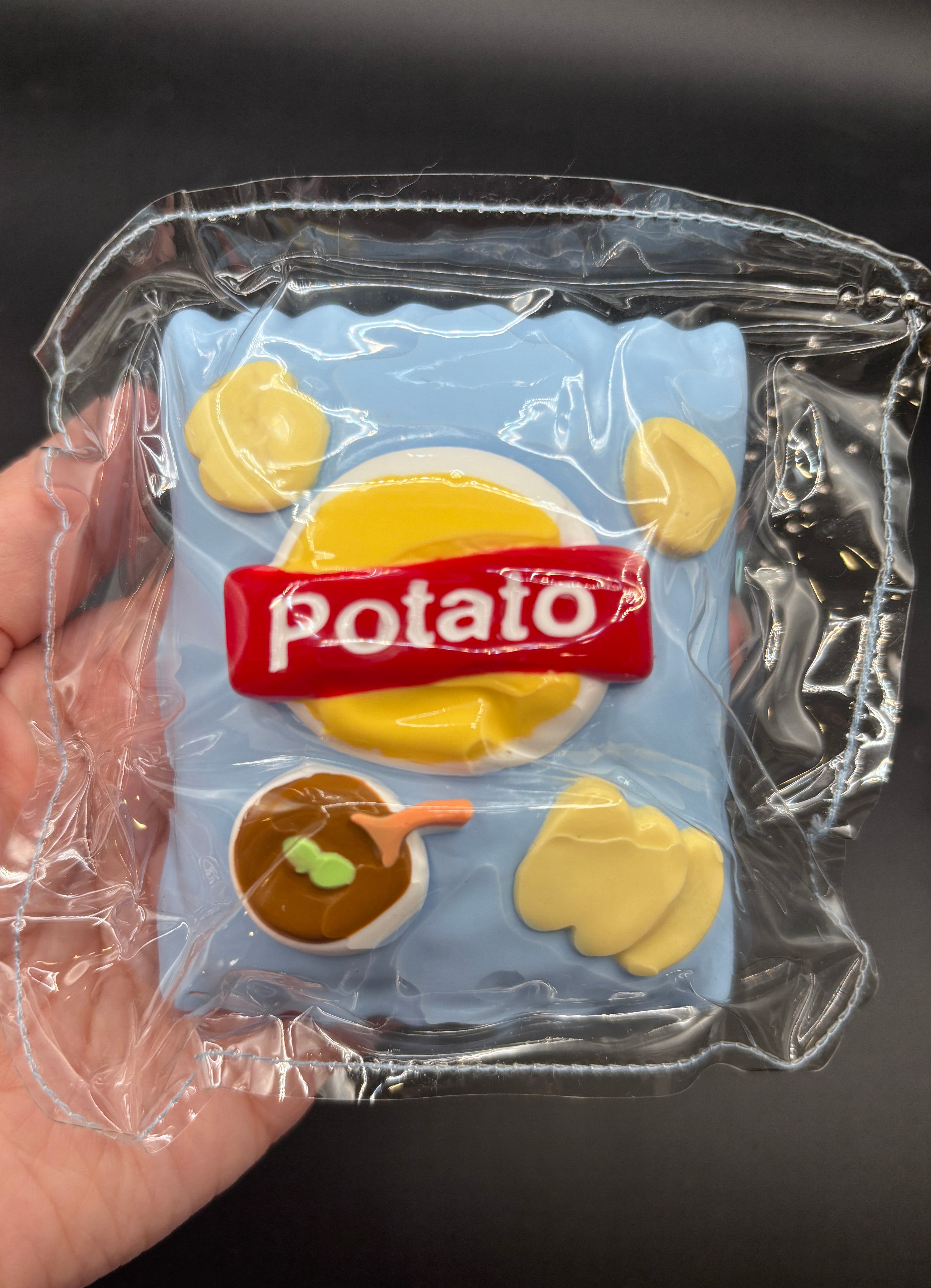 Super detailed and soft potato chip taba  taba squishy toy