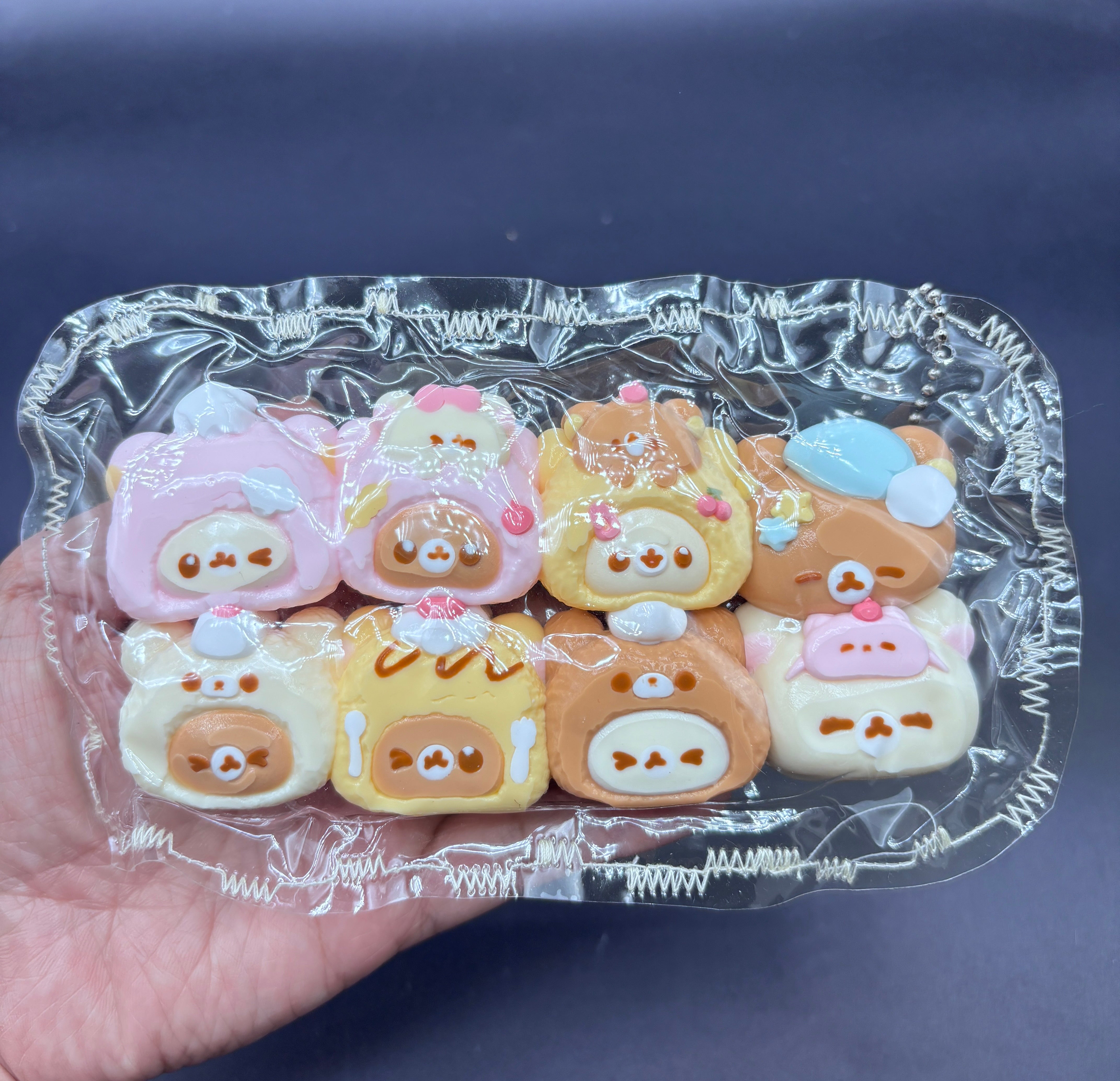 Pack of 8 super detailed cute soft mini Taba squishy