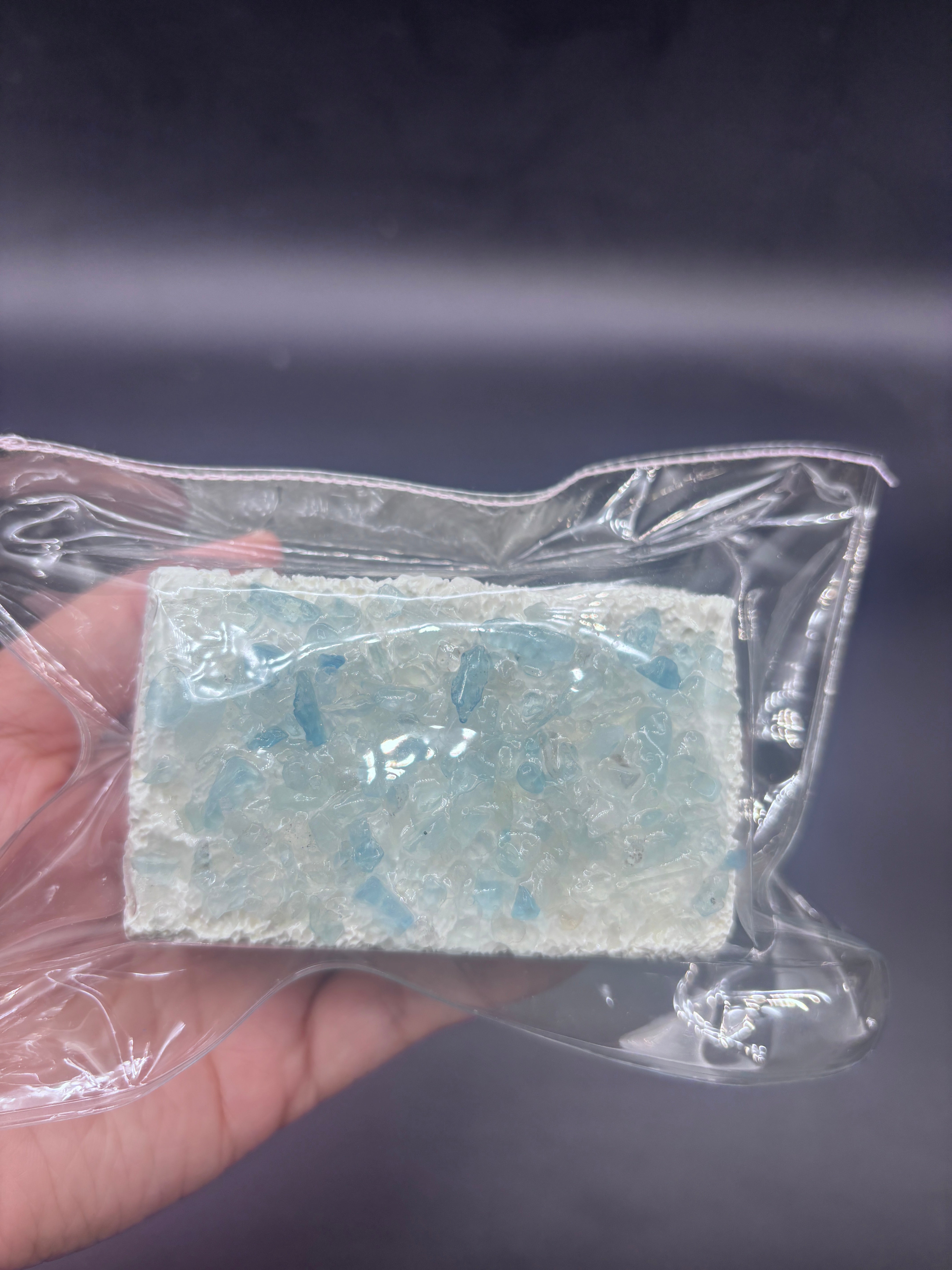 (3 colors) gemstone crunchy taba squishy cake soft