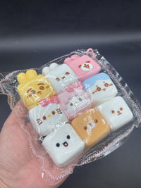 Pack of 9 cartoon mix soft  taba squishy