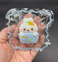 Bunny cupcake cute mini Taba keychain  taba squishy