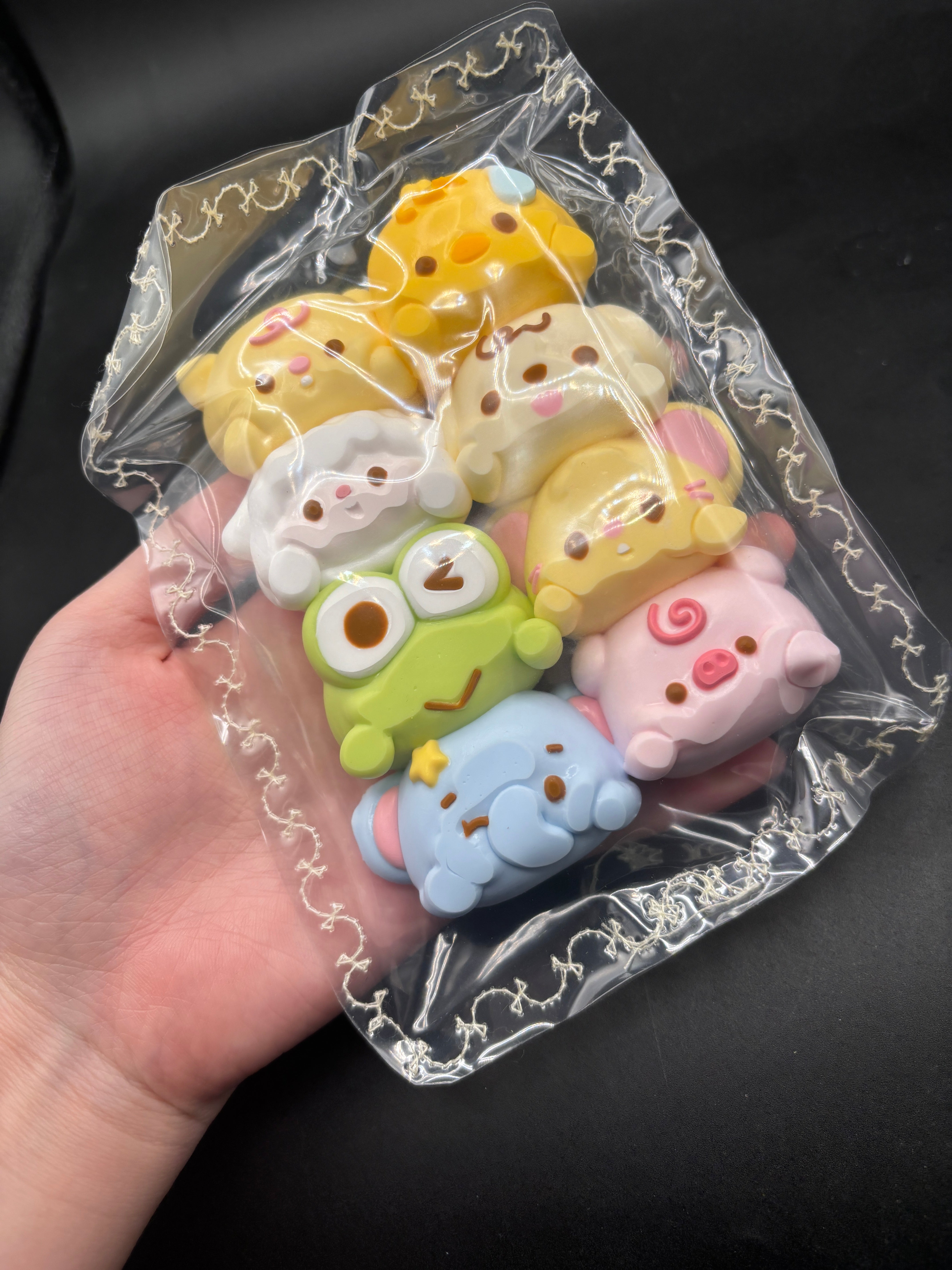 Pack of 8 animal/cartoon taba cute and soft large Taba Squishy Toy