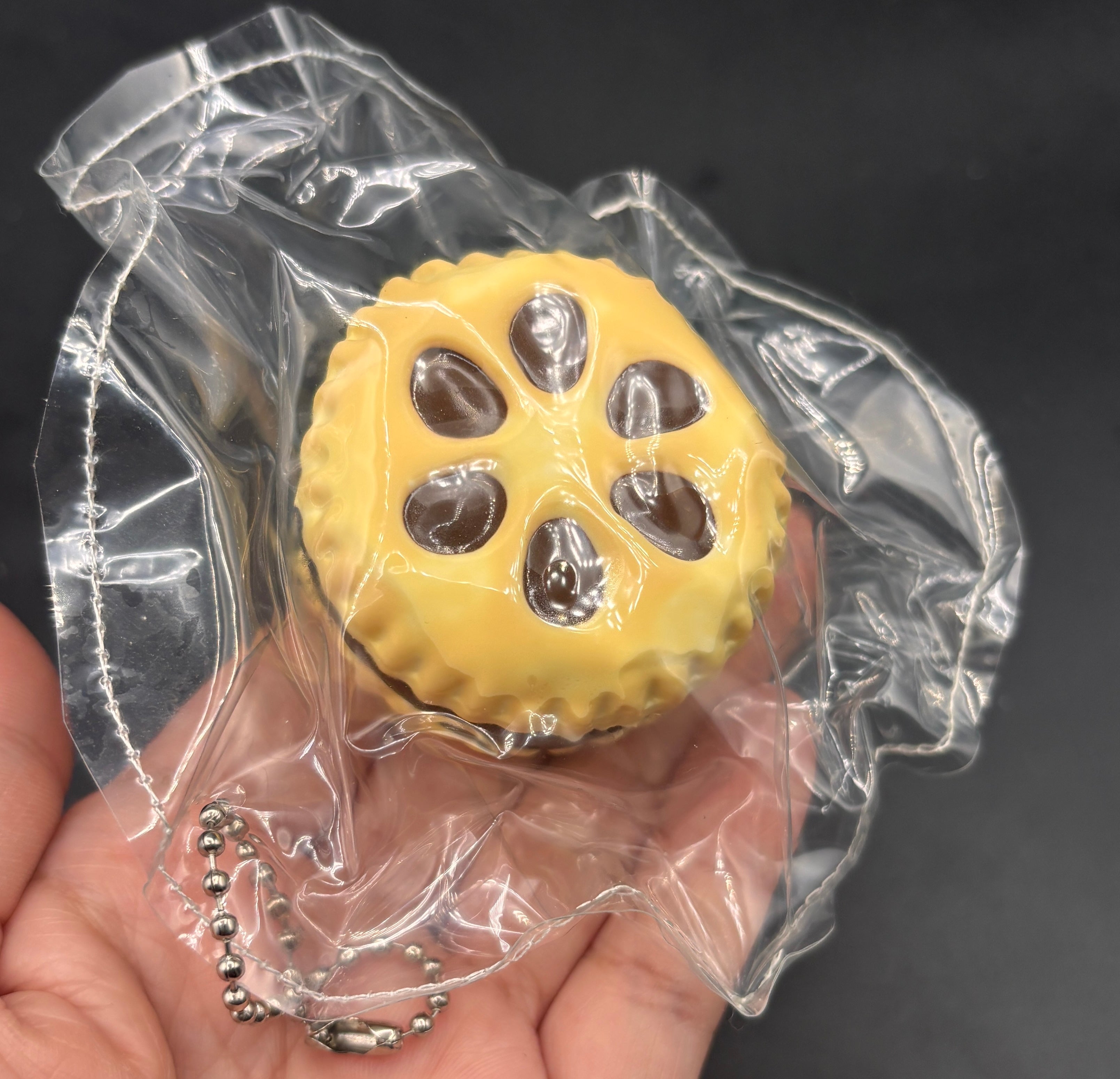 Chocolate biscuit small layered  taba squishy