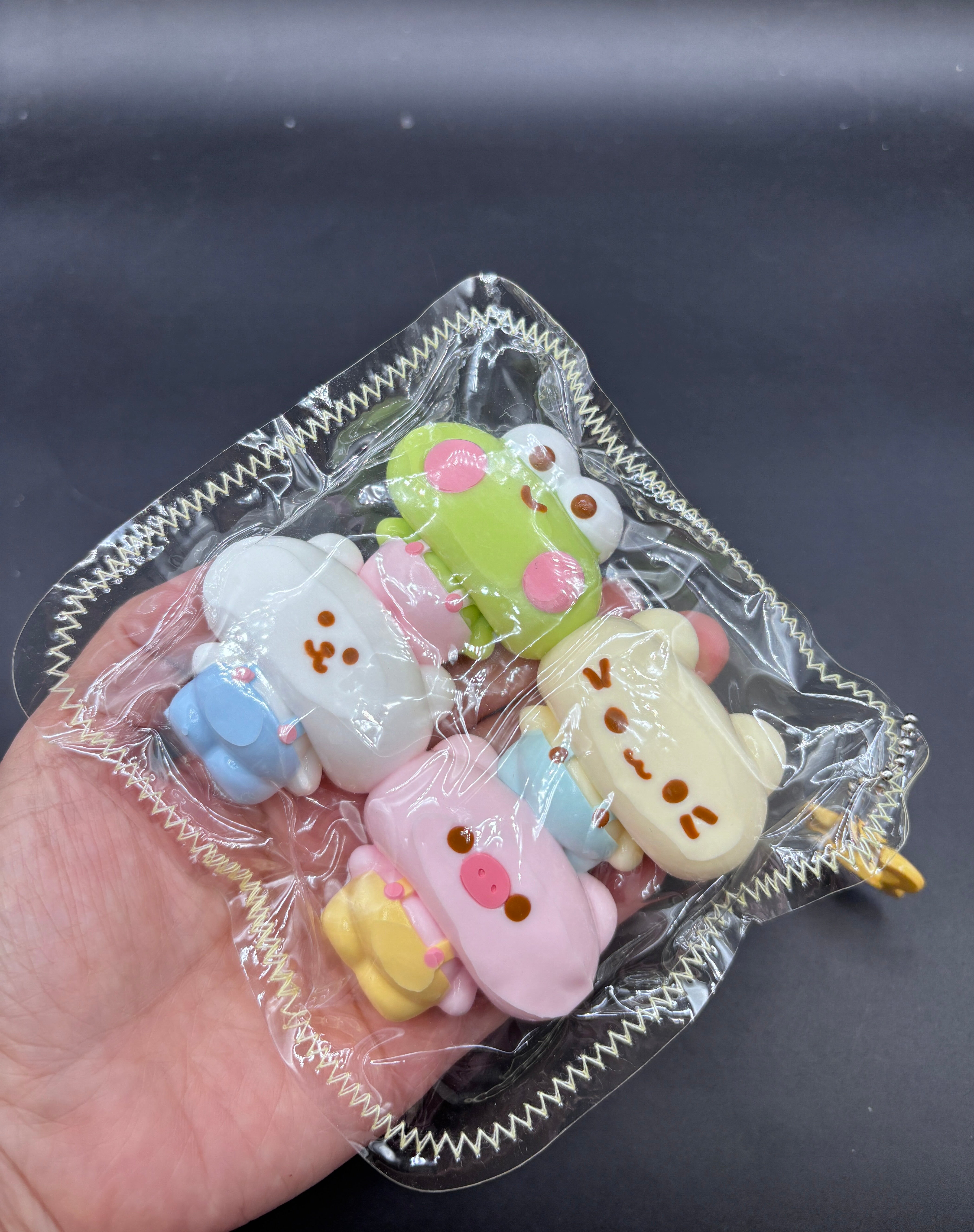 Pack of 4  adorable chubby animals  ver.2  taba squishy