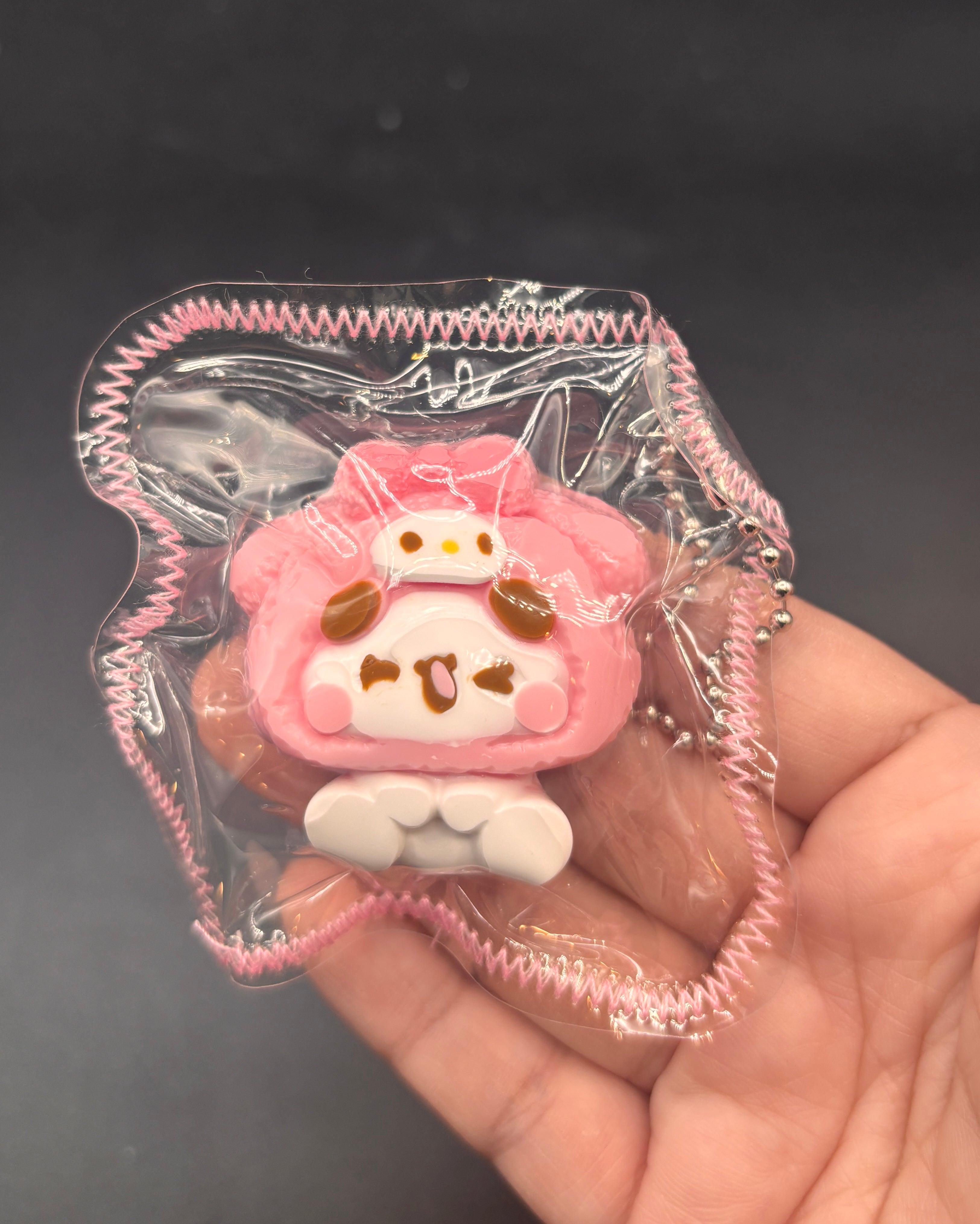 Cute mini bubu x food+sanrio keychain taba (choose)