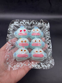 Pack of 6 mini hangyodon emoticons cute