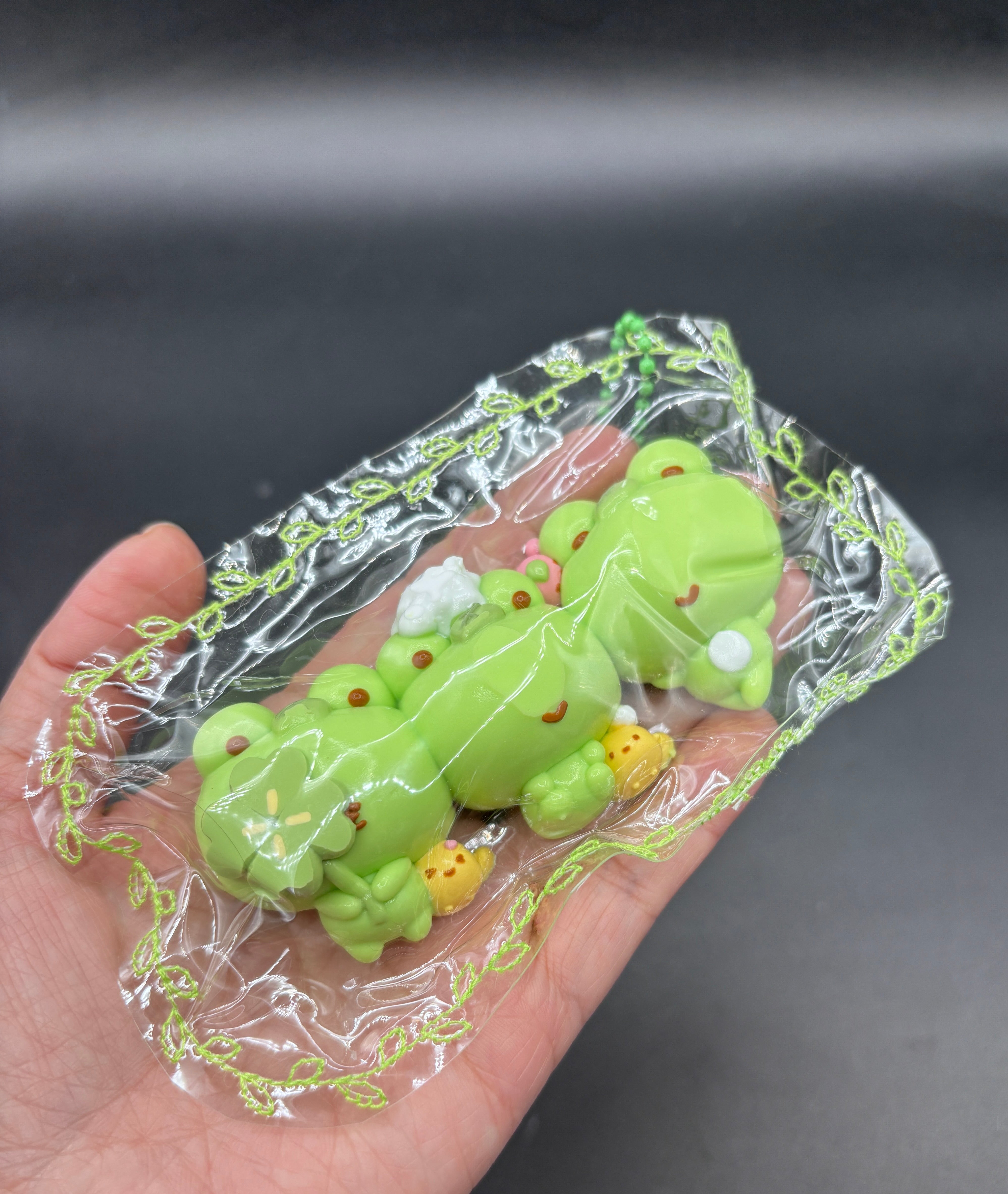 Pack of 3 cute mini frog taba squishies soft  taba squishy