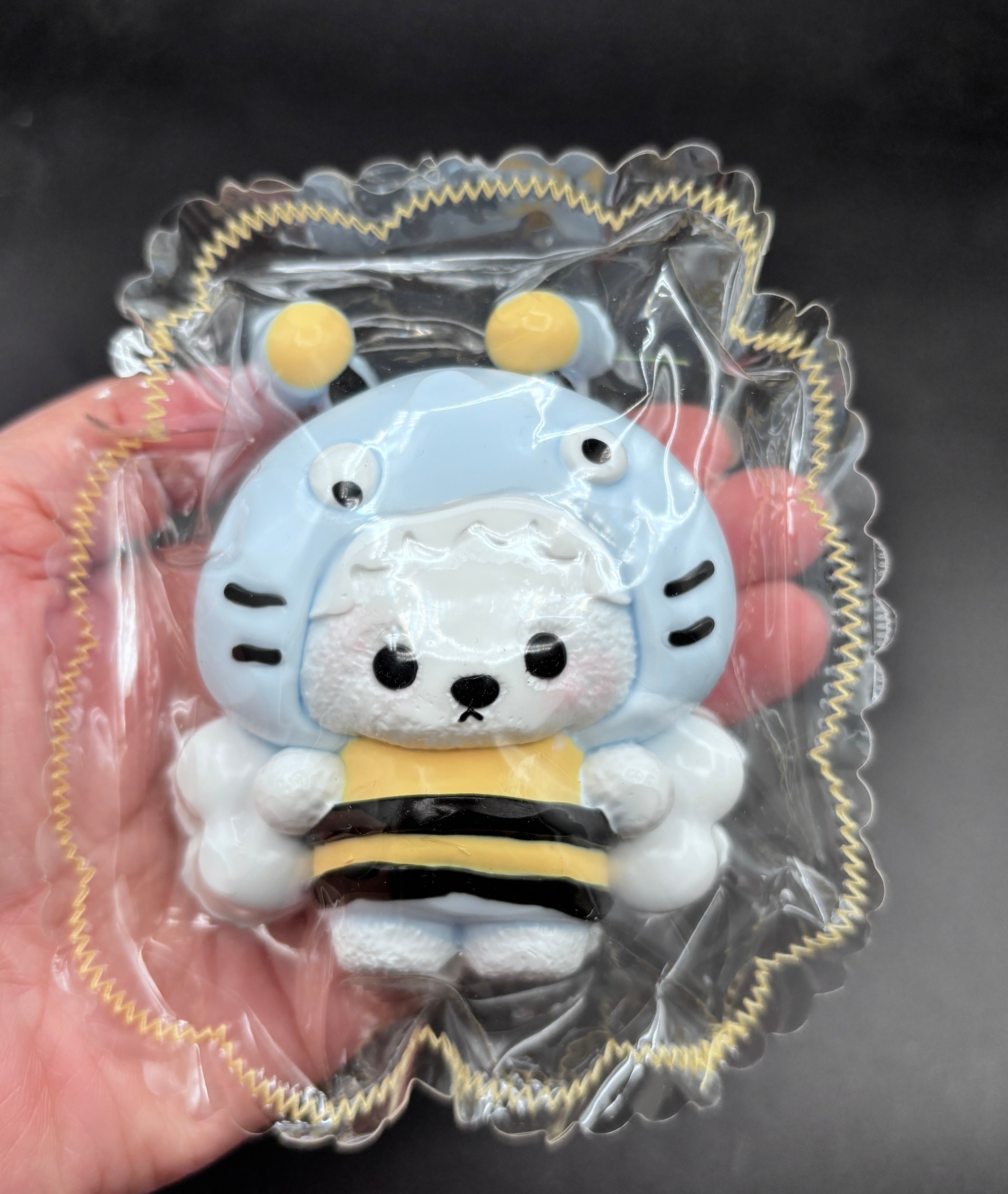 bear in a shark bee costume soft Taba Squishy Toy