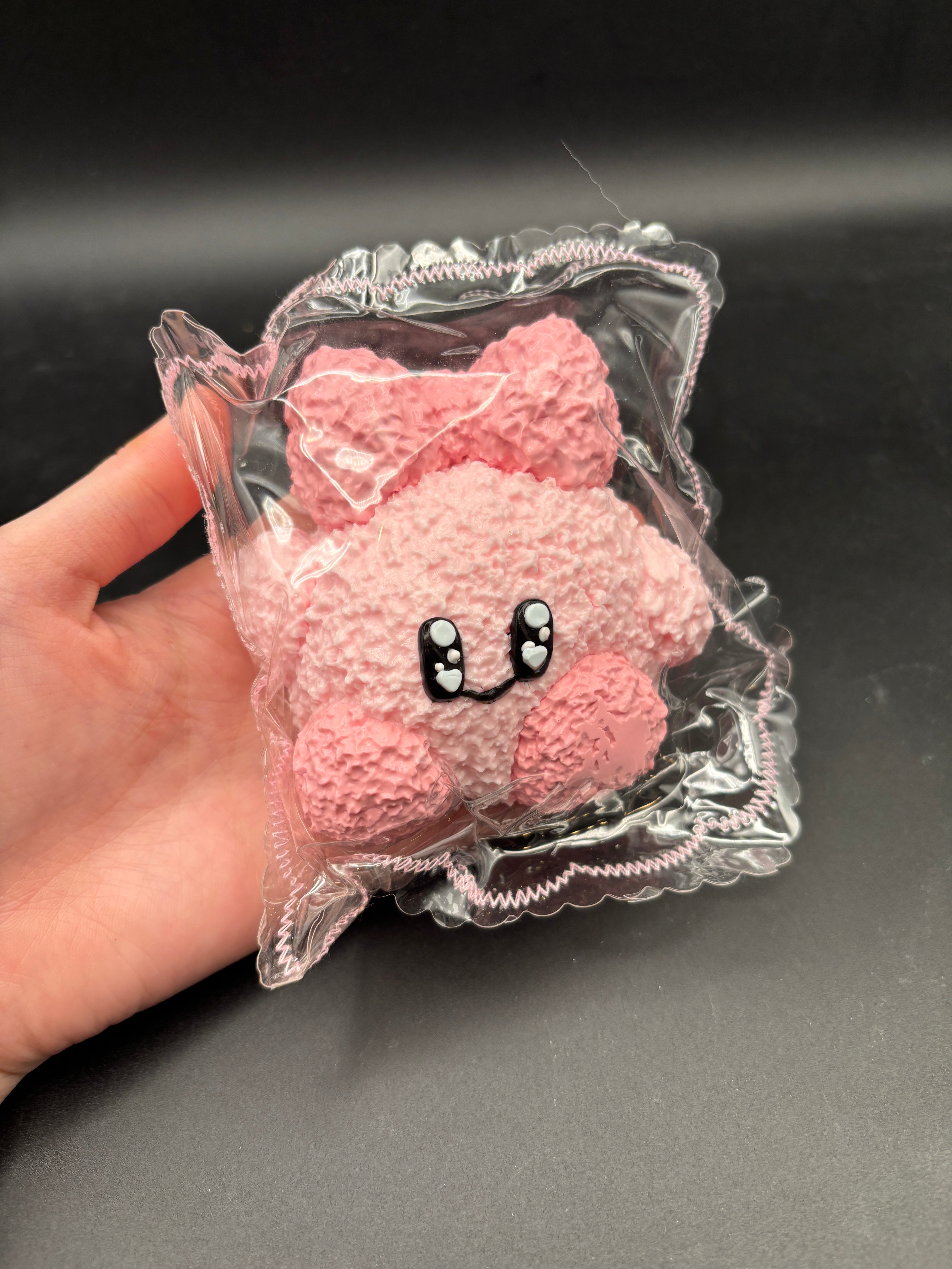 Cute textured soft kirby large taba squishy