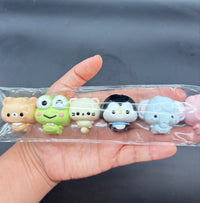 Cute pack of 8 mini carton characters taba soft   taba squishy