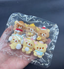 Pack of 6 mini Rilakkuma emoticons cute