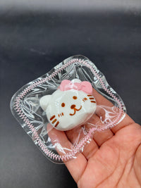 Kitty emojicon mini taba squishy keychain (choose)