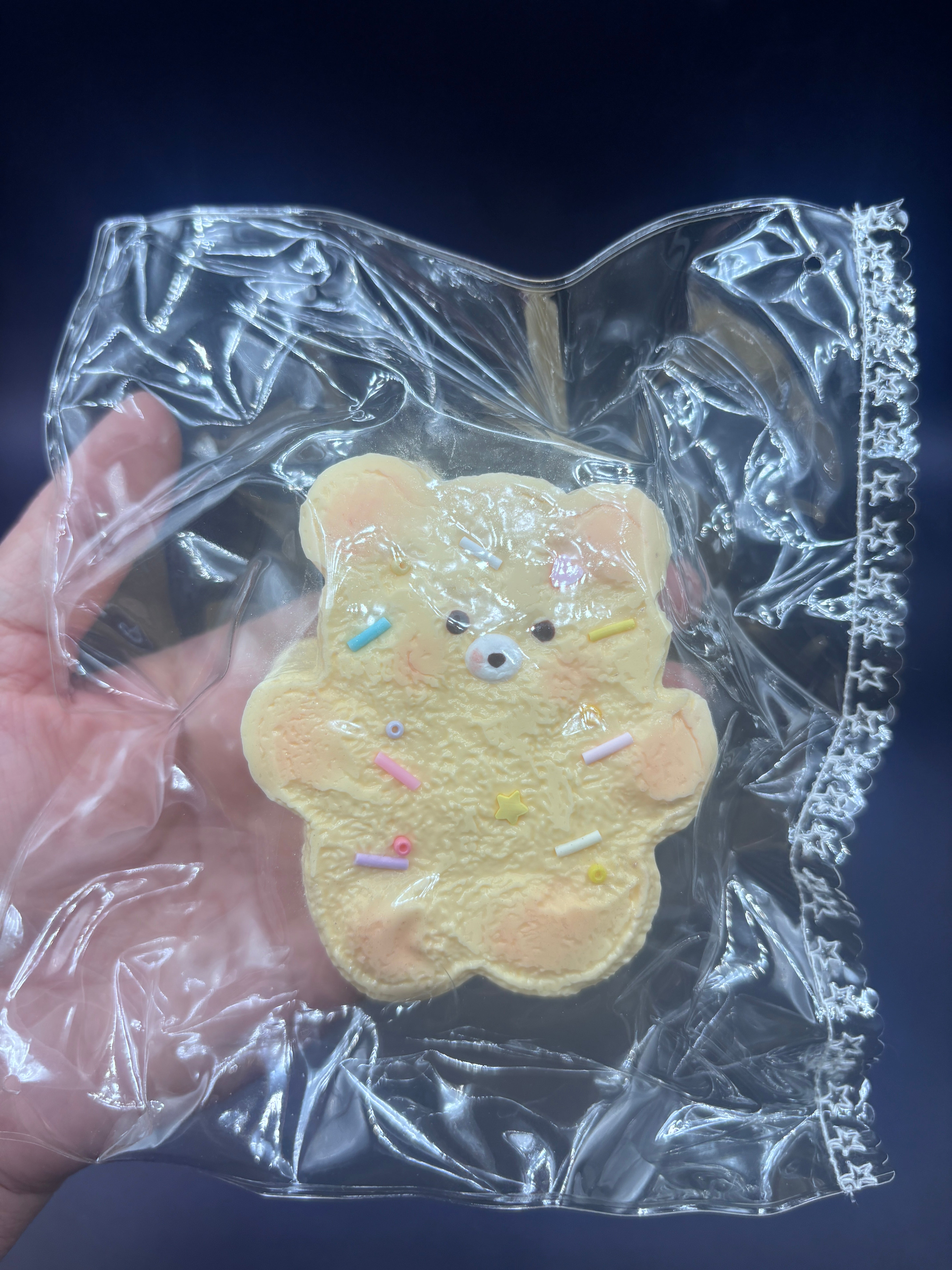 Frozen butter cute cookie bear taba squishy toy