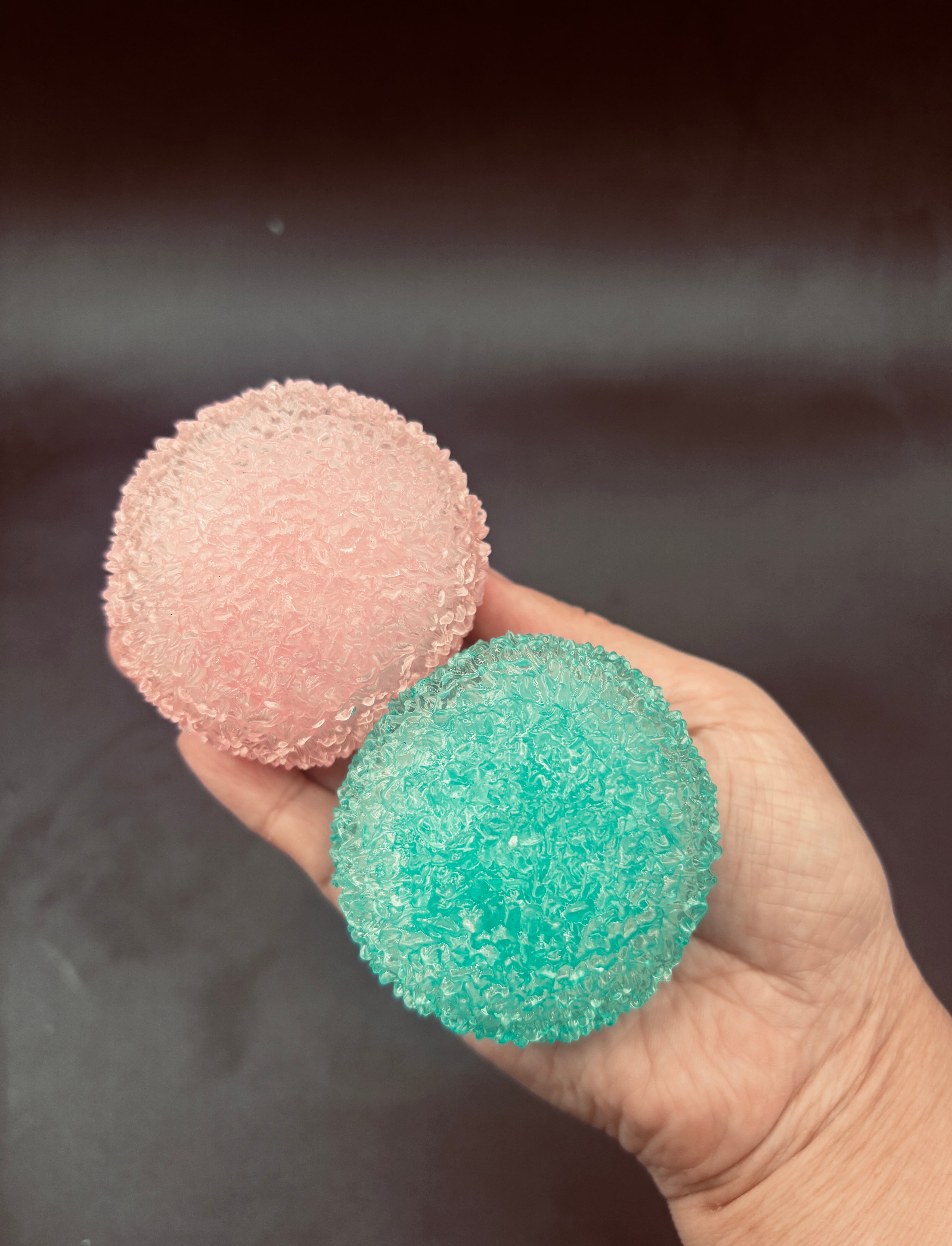 ICE CRACKLE texured crunchy slime stressball