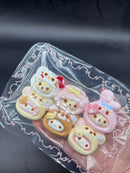 Pack of 6 super cute small Sanrio x Rilakkuma  taba squishy
