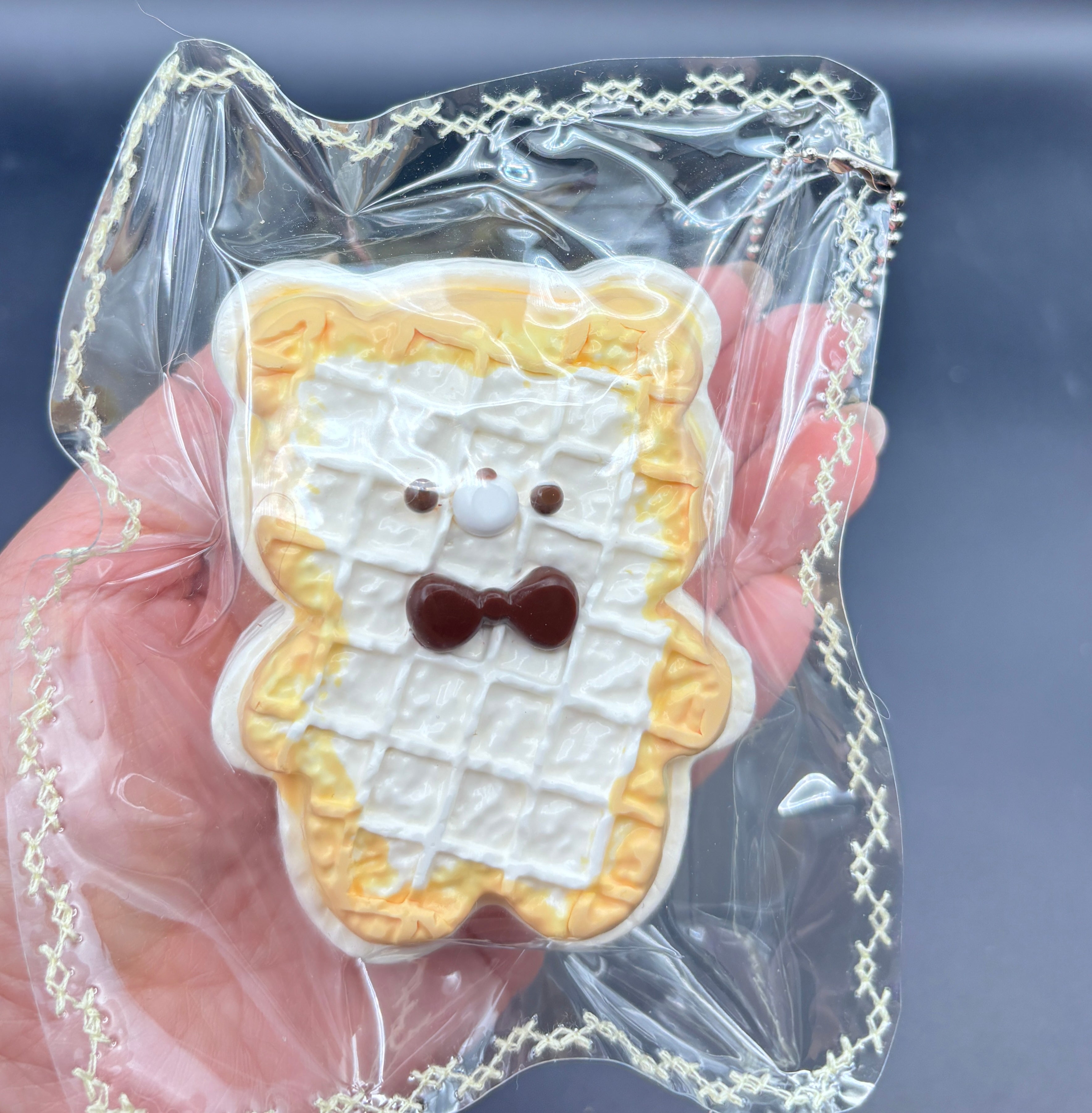 bear waffle biscut  Taba Squishy Toy