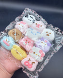 large pack of 12 small cartoon  Taba Squishy Toy
