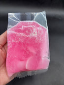 raspberry jam(crunchy slime bag with wax pieces and clay)