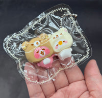 Mini keychain twins bear hoodie
